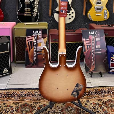 Danelectro Long Horn 58 Bass LEFTY ZURDO ( Super Limited) W/ Foam Case Copper Burst image 7