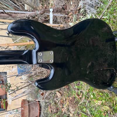 1982 EKO BB 55 Bass - Version 1017 - All Black with Matching Headstock image 4