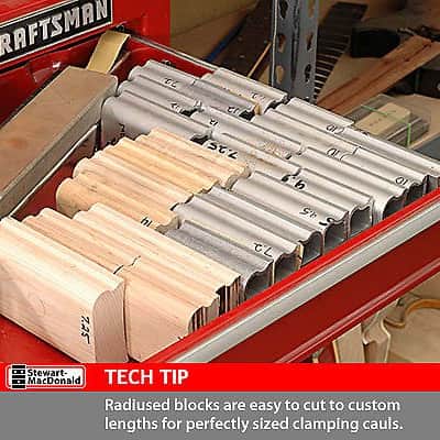 StewMac 8" Radius Blocks Essential Set, Set of 5 image 3