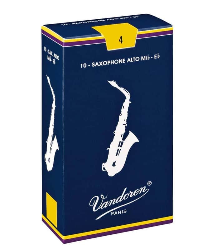 Vandoren SR214 Strength 4 Alto Sax Reeds, 10 pack image 1