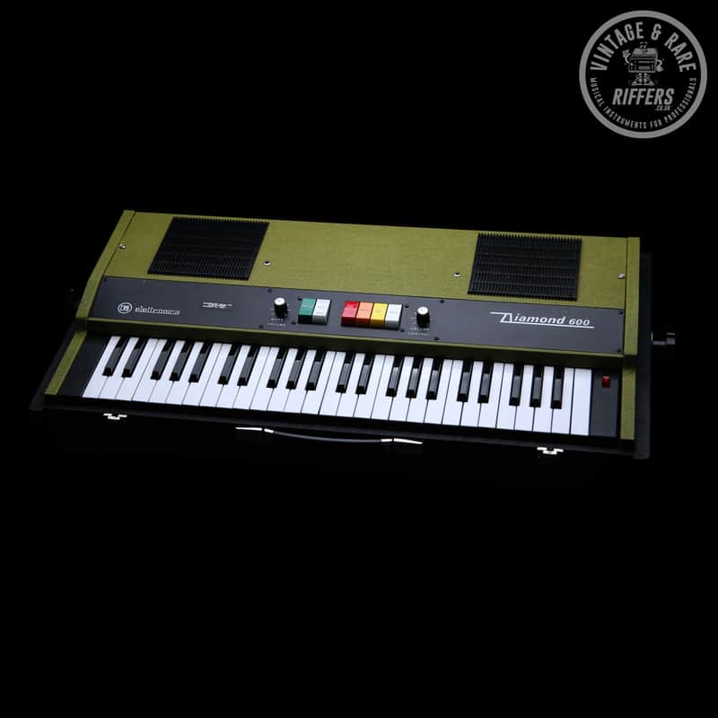 (Video) *Serviced* c.1971 CRB Elettronica Diamond 600 (aka. Tanzanite) Synthesiser | Made in Ancona, Italy | Vintage & Rare Italian Combo Organ Synthesizer from the 70s | Built-in speakers | Vibrato + Chorus | Similar to VOX Continental Synth image 1