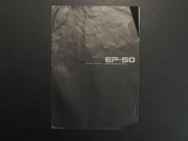 Roland EP-50 Owner's Manual [Three Wave Music] image 1