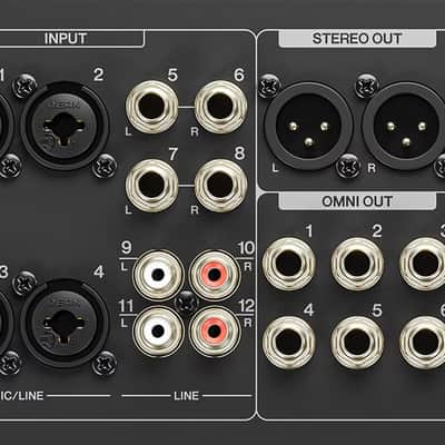 Yamaha MGX12VB, MGX Series 18 Channel Digital Mixer with Video Interface - Black image 4