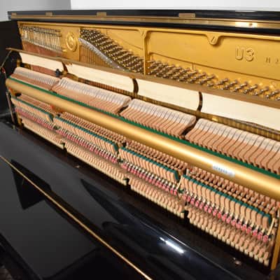 Yamaha U3 Upright Piano Black high gloss | 1979 | 52" | warrantly included image 3