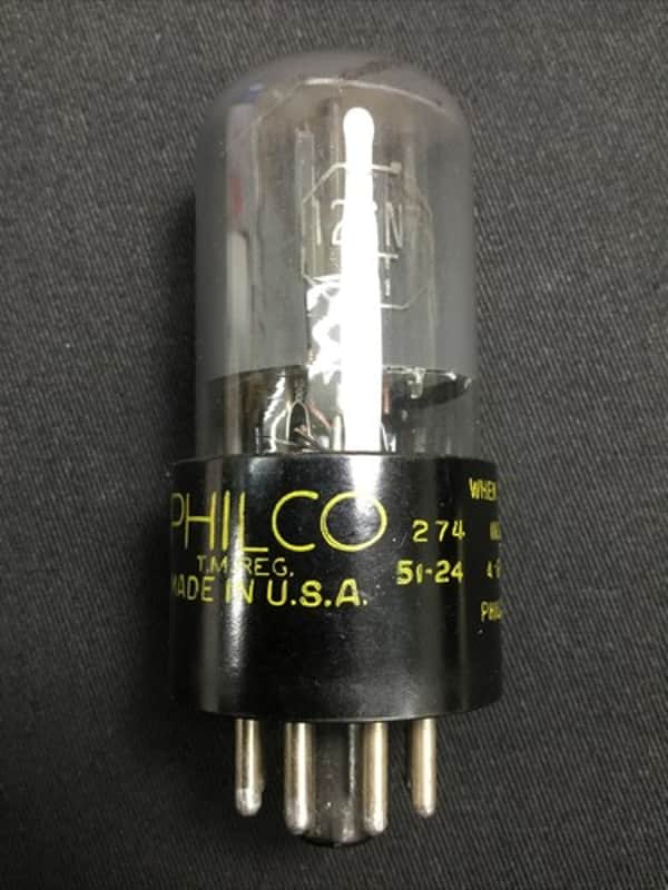 PHILCO 12SN7GT RADIO/AMPLIFIER Audio Vacuum Tube VINTAGE TESTED 2.9614-D image 1