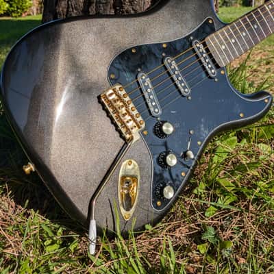 JRGuillaumie  Partscaster  "The Marvin" Strat Rez-O-Matic 2024 - Anthracite metallic image 3