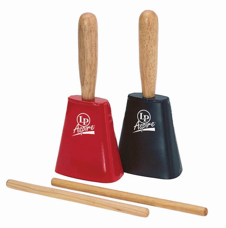 Latin Percussion LPA900-BK Aspire E-Z Grip Cowbell w/ Wood Handle image 1