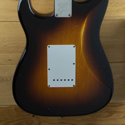 Fender Limited Edition 70th Anniversary Austin Macnutt Masterbuilt 1954 Strat Journeyman Relic Wide Fade 2 Tone Sunburst XN4694 image 4