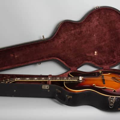 Guild A-350 Arch Top Acoustic Guitar (1966), ser. #46622, original black hard shell case. image 10