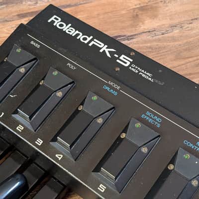 Roland PK-5 Bass Dynamic MIDI Pedal Keyboard Battery Powered Great Shape W/PSU image 5
