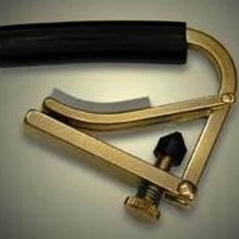 Shubb C1b Original Capo for Steel String Guitar, Brass Brass