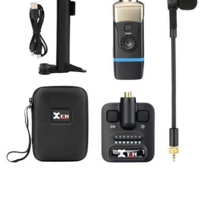 Xvive U8 Sistema microfonico wireless digitale per chitarre acustiche image 1