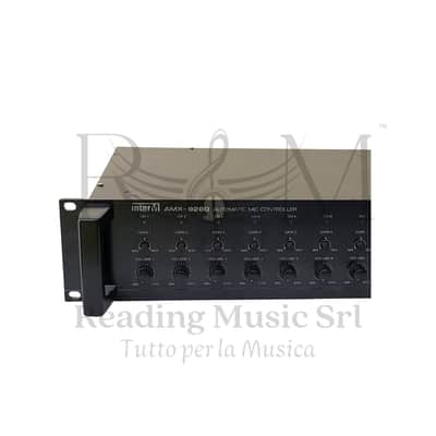 Professional 19” Rack Mixer Inter-M AMX-9280 Serviced Mixer rack professionale 8 canali microfonici image 2