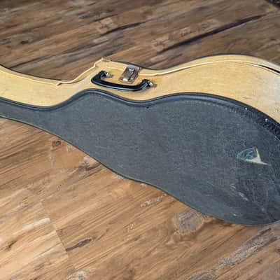 Silvertone Kay Harmony Chipboard Guitar Case Vintage 1960s Tan image 3