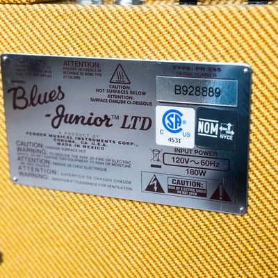 Fender Blues Junior IV FSR Limited Edition Lacquered Tweed 15-Watt 1x12" Guitar Combo 2019 - 2021 - Lacquered Tweed image 6
