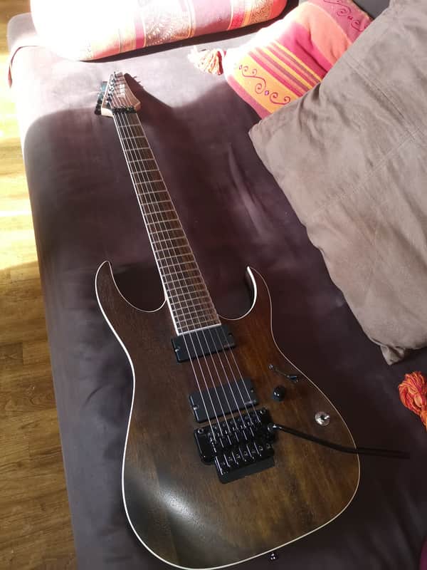 Ibanez RGIR27BE-WNF Iron Label 2015 - 2016 - Walnut Flat image 1