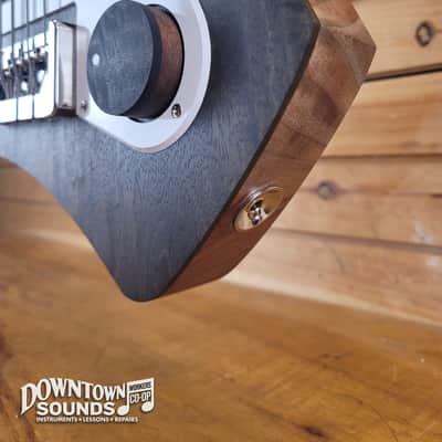 Jones'n Guitars "The Knob" KB 5-String Bass with Access Soft Shell Case - Chambered Walnut, 8lbs 8oz image 6