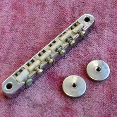 Vintage Gibson 1965 ABR-1 Bridge Chrome - NO patent Number RARE w/ nylon saddles image 1