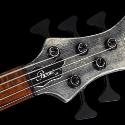 Mayones Patriot MR Fretless 5 Antique Black Snakewood Fingerboard image 8