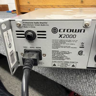 Crown X2000 Power Amp image 9