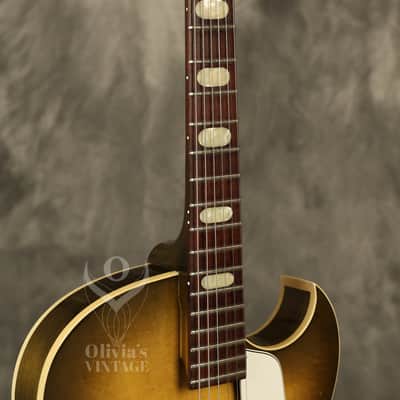 all original 1965 Epiphone E452T Sorrento ROYAL OLIVE image 12