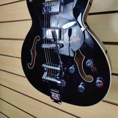 Hagstrom Tremar Viking Deluxe Electric Guitar - Gloss Black (Demo Unit) image 5