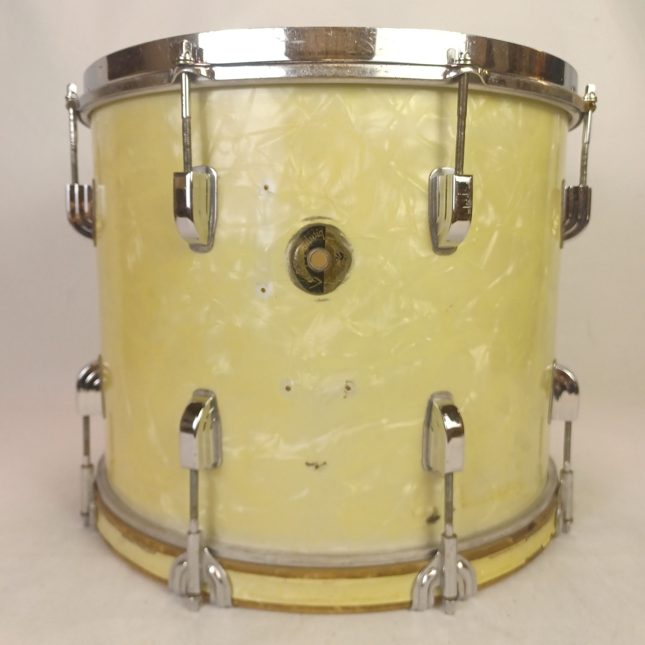 Leedy & Ludwig 12x15"WMP Marching Snare/Tenor Tom Drum Vintage50s Chrome Jasper — main photograph