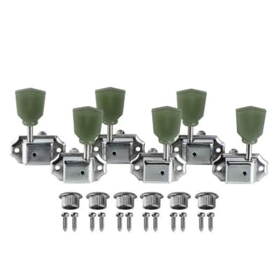 Vintage Les Paul Tuning Pegs 3x3 Chrome Guitar Tuners LP Machine Heads Set image 1