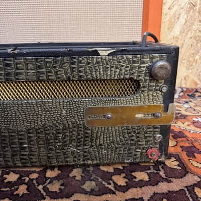 Vintage 1964 Selmer Truvoice Bassmaster 50 Croc Skin Valve Amplifier Head *1960s* image 10