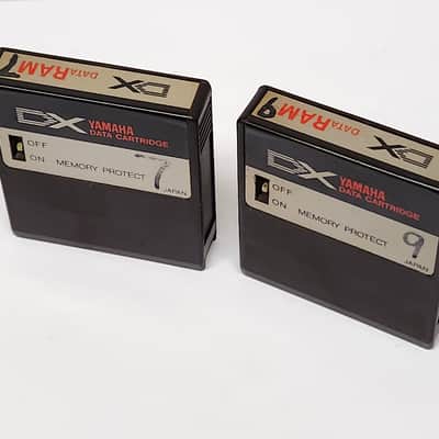 Yamaha DX7 Data RAM Cartridges Pair X2
