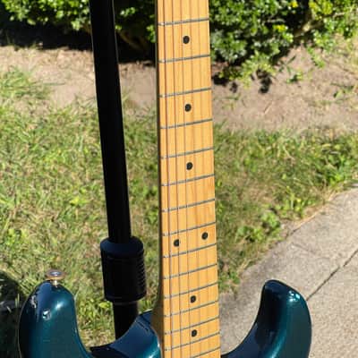 1981 Kramer Blue Sunburst Strat Head Pacer with the original HSC and paperwork image 3
