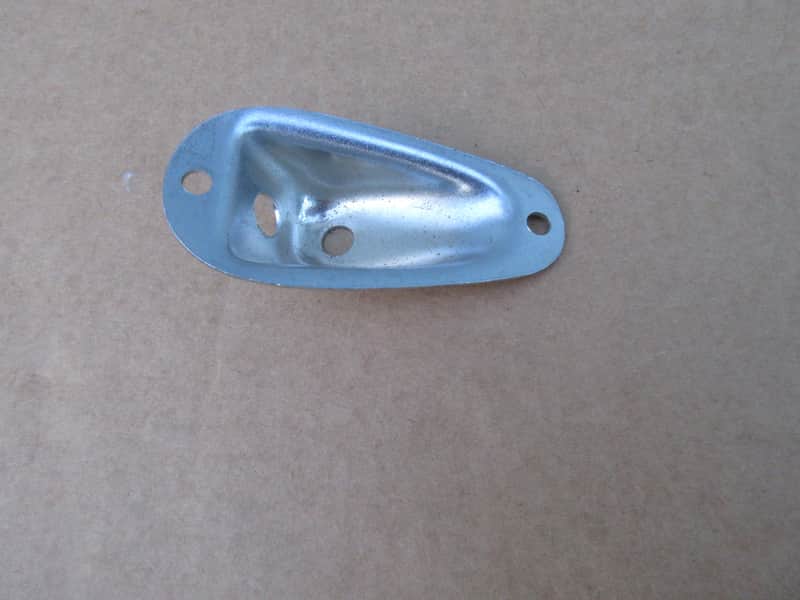 Vintage 1960s 1970s Large Guitar Input Jack Plate image 1