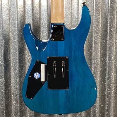 ESP LTD MH-203QM See Thru Blue Quilt Top Guitar MH203QMSTB #2634 Used image 10