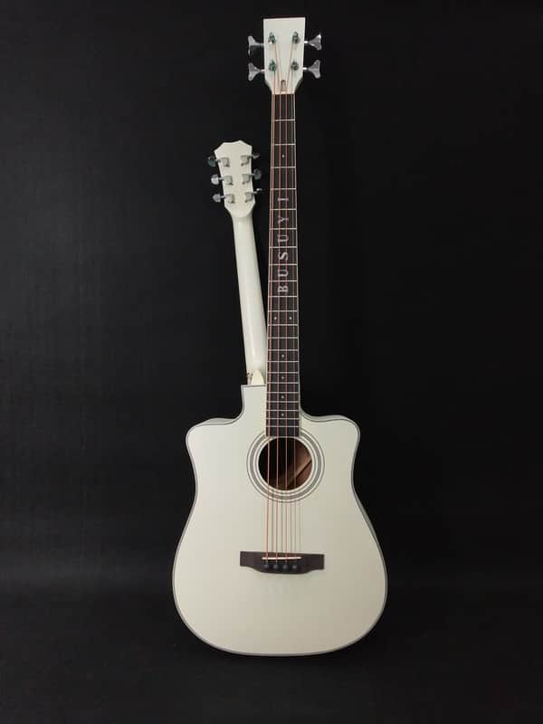 Busuyi Guitar 4 String Bass 6 String Lead Acoustic, Travel Acoustic Guitar with  Hard Case image 1