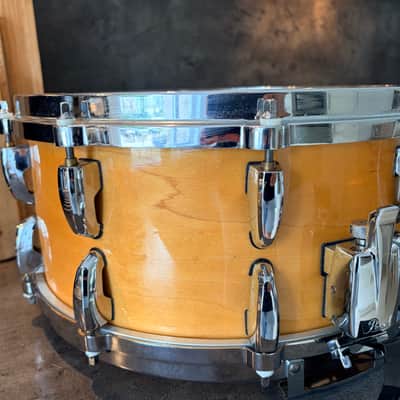 Pearl B-5314D Masters maple custom snare 14x6.5” 1996 - #Natural maple image 5