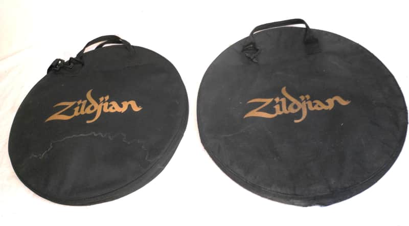 TWO Zildjian 20" Padded Black Finish Cymbal Bags image 1