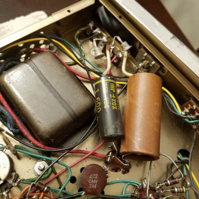 Voice of Music 30 Watt Stereo EL84 tube amp hifi V-M VM 1428 1963 - brown and gold image 15