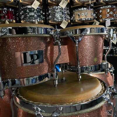 ~NEW~ LP Martin Cohen Signature Quinto/Conga/Tumba Trio Set with Matching Bongos in Champagne Sparkle image 2