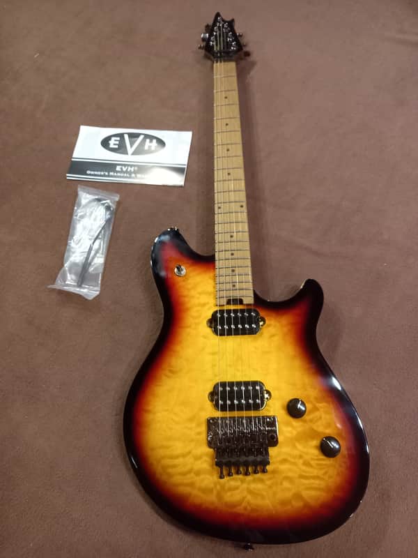 Guitare Eddie Van Halen (EVH) Wolfgang WG standard QM 3 - couleur Sunburst 2023 en état neuf image 1