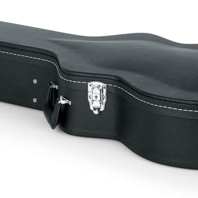 Gator Cases Deluxe Wood Case for Jumbo Acoustic Guitars (GW-JUMBO),Black image 2