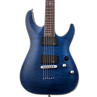 Schecter C-1 Platinum with Rosewood Fretboard 2022 - Present -Satin Transparent Midnight Blue image 5