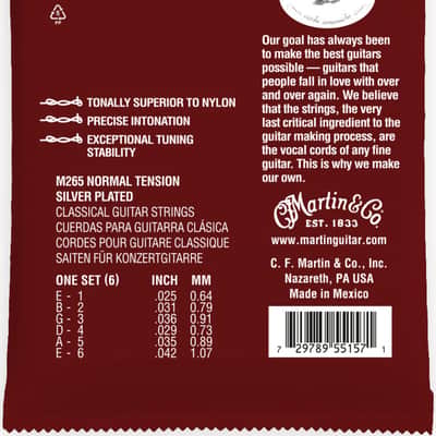 Martin Classical Magnifico Tie End Guitar Strings, Normal Tension image 2