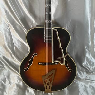 1953 D’Angelico New Yorker Archtop Acoustic Hollowbody Non-Cutaway Guitar Original Sunburst Finish w/Original Hard Shell Case image 7