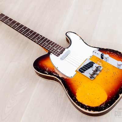 2023 Fender Custom Shop Limited Edition ‘59 Telecaster Custom Super Heavy Relic Sunburst image 13