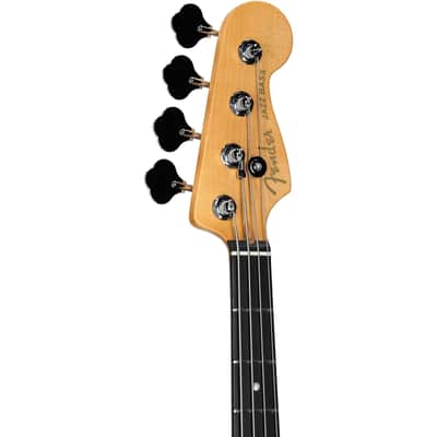 Fender American Ultra II Jazz Electric Bass, with Ebony Fingerboard (with Case), Noble Blue image 5