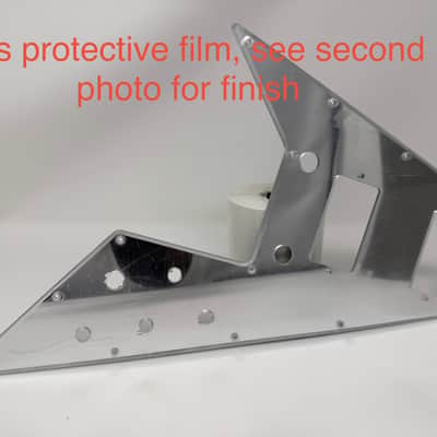 Custom Pickguard For Custom Pickguard For 2025 Made in China Epiphone Flying V '70s Guitar Center Exclusive - Silver Mirror Acrylic .125" image 1