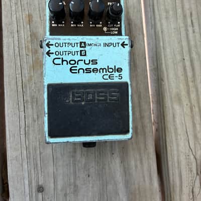 Boss CE-5 Chorus Ensemble Pink Label 1991 - 2001 - Blue vintage electric guitar vibrato image 3
