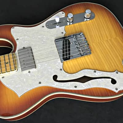 PT BERGER "BAKERSFIELD" RODEO DeLUXE Custom Thinline Tele Hybrid DoubleAAA Vintage Iced Tea Boutique image 1