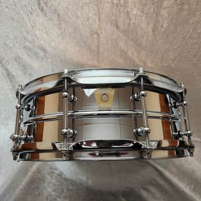 Ludwig LB400BT Brass Edition Supraphonic 5x14" 10-Lug Snare Drum with Tube Lugs 1998 - 2019 - Chrome-Plated image 10