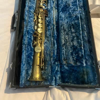 Vintage Yamaha YSS\-61 Purple Logo Soprano Saxophone, serial \#2048\. Early Japanese professional model with exceptional craftsmanship, warm tone, excellent intonation, and smooth action\. A highly collectible vintage Yamaha for players and collectors\. image 3